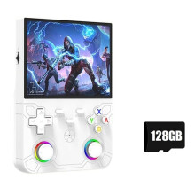 R36 Ultra X Retro Game Console 4.5-Inch IPS Screen 128GB Open Source Pocket Player 2.4G WiFi PSP Handheld Game Console A