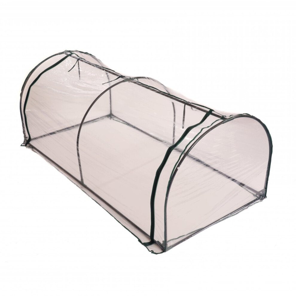 Oypla Tunnel Growhouse Garden Plant Greenhouse With Pvc Cover - 200X100x80cm