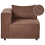 Beliani Corner Seat AXEBO Brown Boucle 1