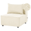 Beliani 1-Seat Section AXEBO Off-White Boucle 1