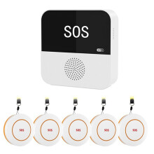 Tuya  WiFi SOS Call Button for Elderly Emergency Medicals Alert System with Caregiver Pager for Seniors Patients