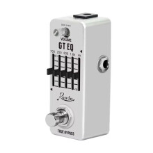 Rowin Guitar Equalizer Pedal 5-Band Parametric EQ Guitar Effect Pedal Frequency Compensator 18dB Range for Size Pedal