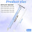 2 Pack Adjustable Embroidery Punch Needle Pen Tool, Punch Needles Adjustable Sewing Threader Needles Felting Threader 7