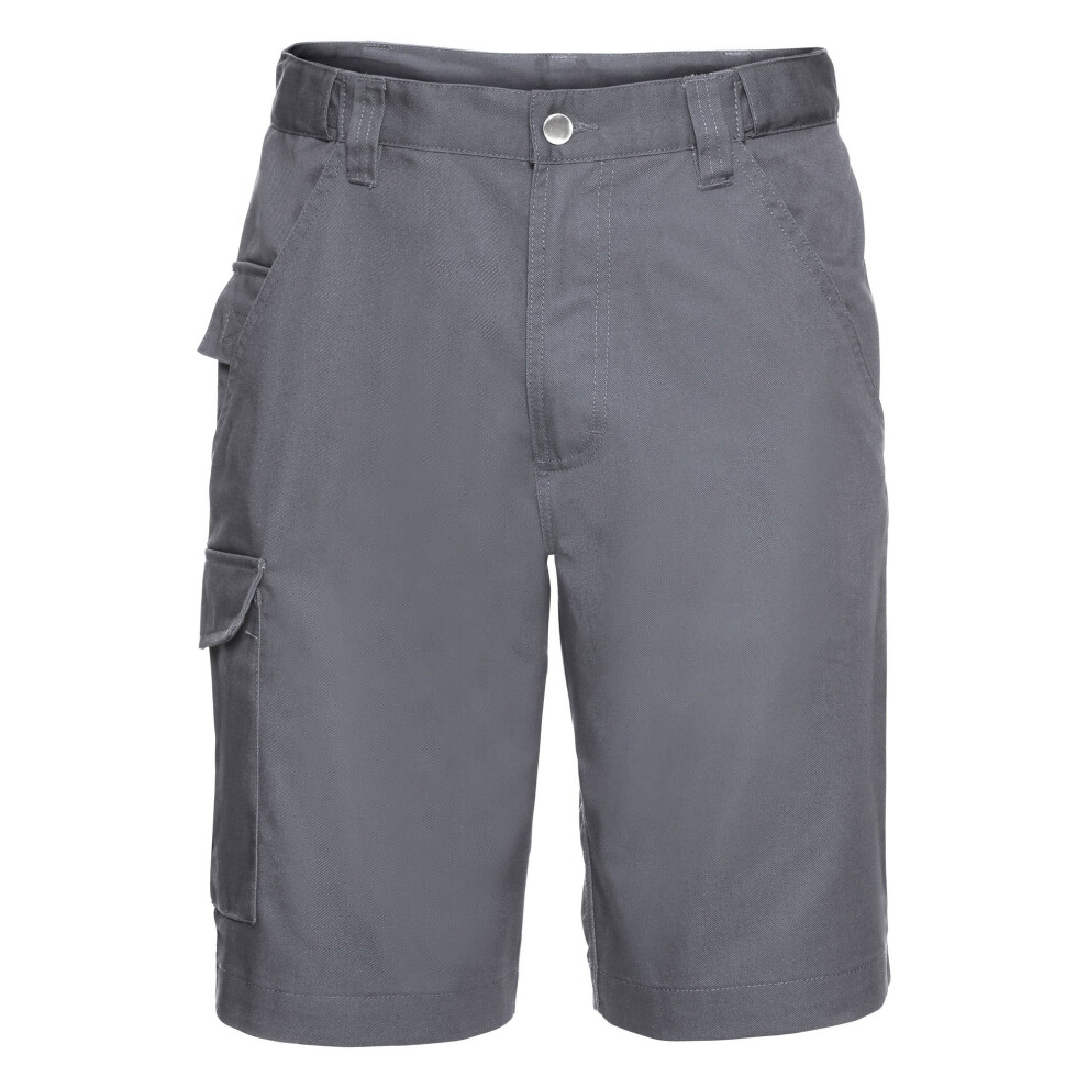 Russell (42W, Convoy ) Workwear Twill Shorts Grey