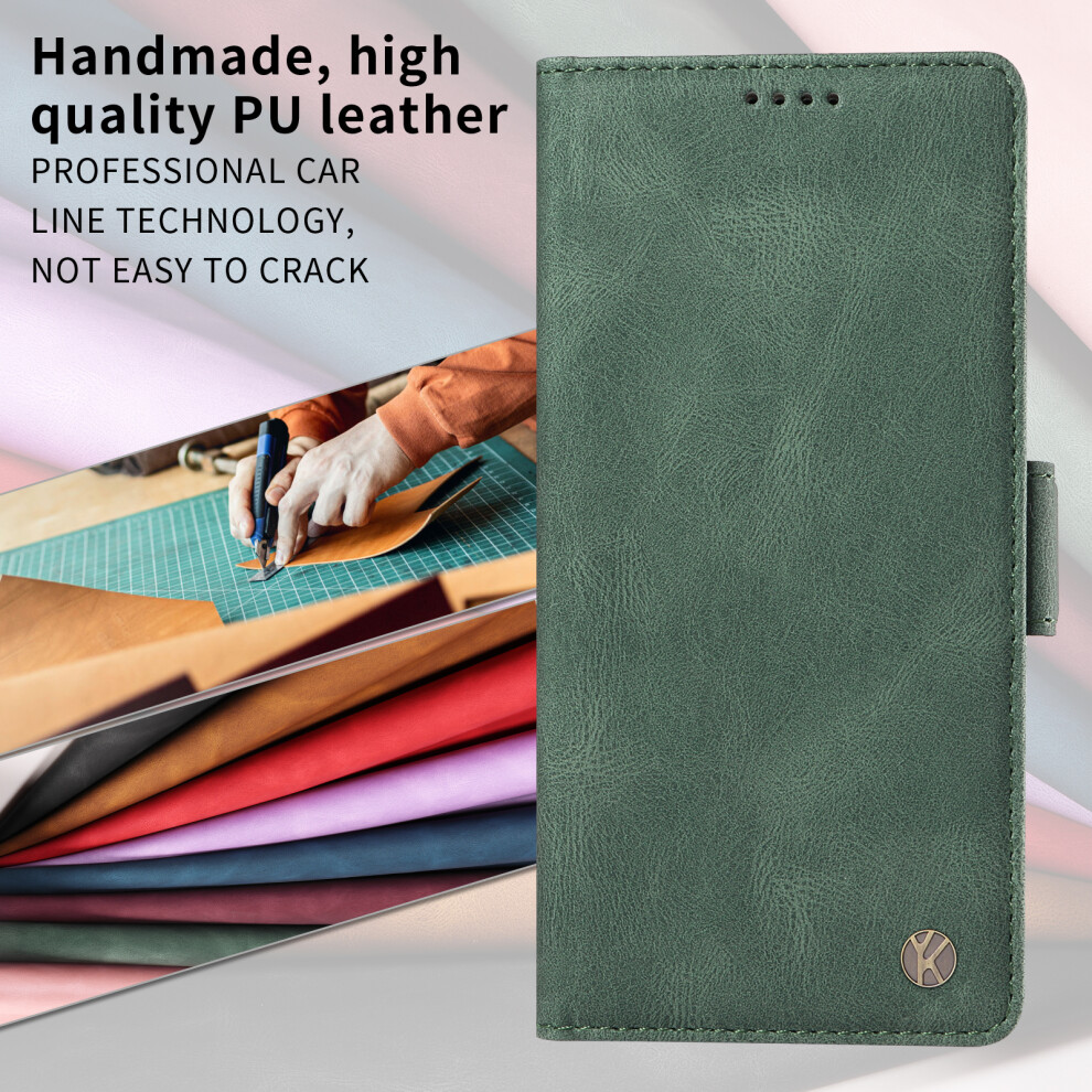 (Green) Yikatu For Realme Narzo 80 Lite 4G / Realme Note 70 4G / Realme Note 70T 4G / Realme C71 4G (India) Leather Case Yk-005 Green 6914294831575