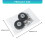 2PCS Universal Suitcase Casters Quiet Rollers  Practical Travel Luggage Casters 60 black 3