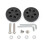 2PCS Replacement Luggage Casters Practical Design Noise Reduction Rollers 63 black 6