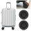 2PCS Universal Suitcase Casters Quiet Rollers  Practical Travel Luggage Casters 60 black 7