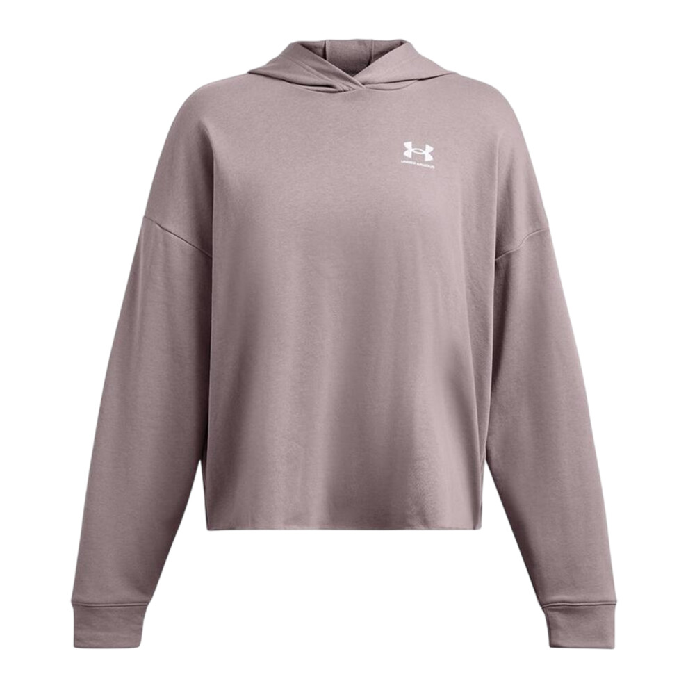 Under Armour (12 Uk, ) Womens/Ladies Rival Terrycloth Oversized Hoodie Grey