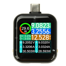 T3 Gravity Sensor USB Power Tester Digital Voltage Current Capacity Meter Touch Control for Type C Mobile Charging Test
