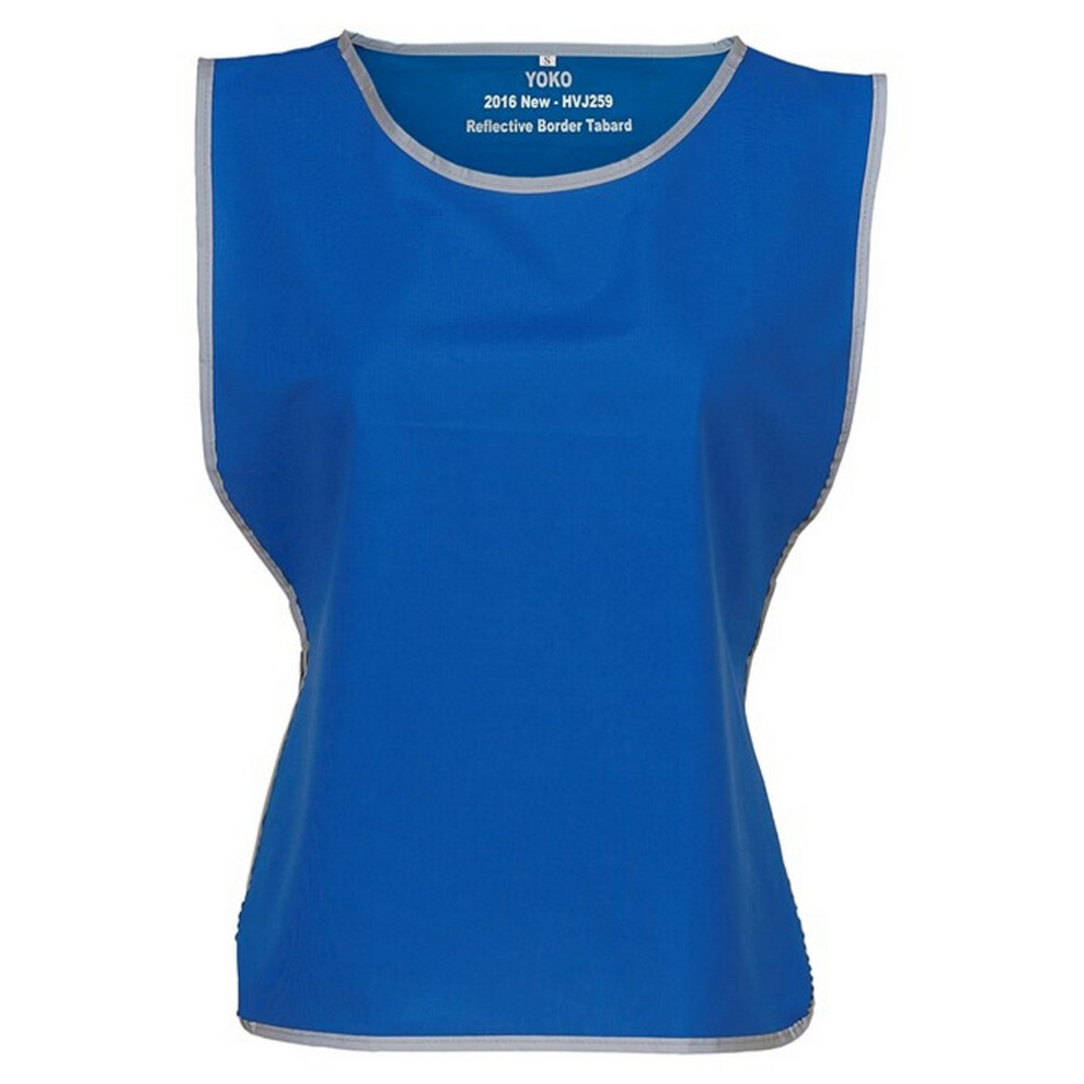 (Xxl-3Xl, Royal Blue) Yoko Unisex Adult Contrast Hi-Vis Tabard 5063470537655