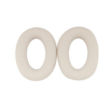 Ear Pads Replacement for QC Ultra Headphone Silicone Protective Case Earmuff Repair Parts Creamy&White