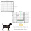 Box per cani e cuccioli con 16 pannelli modulari e 2 ingressi, 80x1,5x60 cm 5