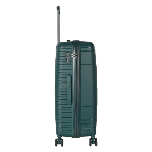 (32in, Green) Public Dealz Polypropylene Hardshell Luggage Set 1