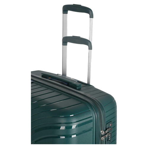(32in, Green) Public Dealz Polypropylene Hardshell Luggage Set 2