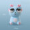 (Blue) (Blue) Squeeze Toy For Stress Relief Cute Bug With Big Eyes When Squeeze Toy 2pcs 3