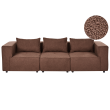 Modular Sofa 3 Seater AXEBO Brown Boucle