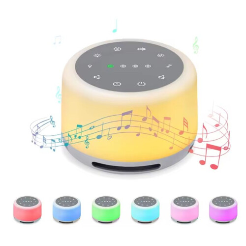 Machine à Bruit Blanc Portable pour le Sommeil de Bébé avec Veilleuse RVB 1