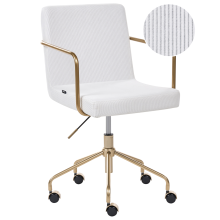Office Chair TRINITY Corduroy Off-White