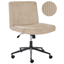 Desk Chair GEDDES Corduroy Beige