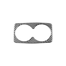 Fibre de Carbone pour Mustang Mach-E 2021-2024 Arrière Porte-Gobelet D'Eau Couverture Garniture Autocollant Accessoires Intérieurs
