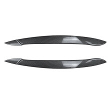 Frente Do Carro Farol Capa CabeçA Luz Lâmpada PáLpebra Sobrancelha GuarniçãO Abs para  X5 E70 2008-2013 Fibra de Carbono