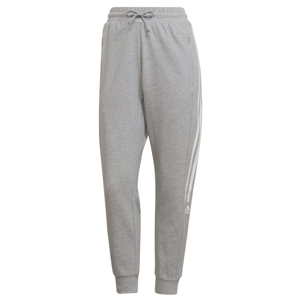 Adidas (10 Uk R, Medium Grey) Womens/Ladies Fleece Joggers