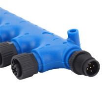 Backbone-Kabelabschluss, Multiport-T-Stecker, Stabile Verbindung, Ölbeständig, Hitzebeständig, IP67, Wasserfest, für NMEA2000