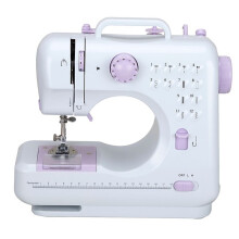 Macchina da Cucire Elettrica da Tavolo Multifunzionale per Uso Domestico, Funzionamento Portatile, Bordo Spesso con Serratura, Spina USA