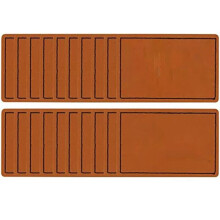 50 Stuks Blank Faux Patches voor Hoeden Kunstleer Hoed Patches met Lijm Aangepaste Patches voor Custom Fabric Repair Naaien