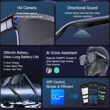 AI Glasses with Camera Chat GPT Touch Sport Sunglasses Call Video Music Player Translate Fashion Glasses