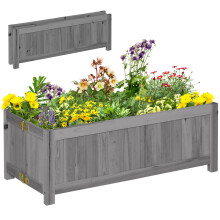 Jardinera Gris 70 x 30 x 25 cm