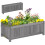 Outsunny Jardinera Gris 70 x 30 x 25 cm 1