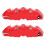 2PCS Red ABS Brake Caliper Cover Trim 7