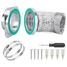 Raccord Magnétique pour Conduit de Sécheuse DV180 - Kit de Raccord Magnétique pour Tuyau de Sécheuse - Connexion et Déconnexion Rapides - Aimant