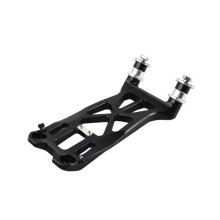 Base di Estensione per Rialzo Manubrio Moto, Adattatore di Montaggio Manubrio CNC per Indian Chieftain PowerPlus 25 - Nero