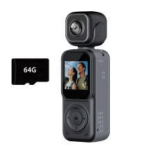 Cámara deportiva 4K - RNCYN - Doble objetivo - Pantalla de 1,5 pulgadas - Antivibración electrónica - Conexión Wi-Fi directa