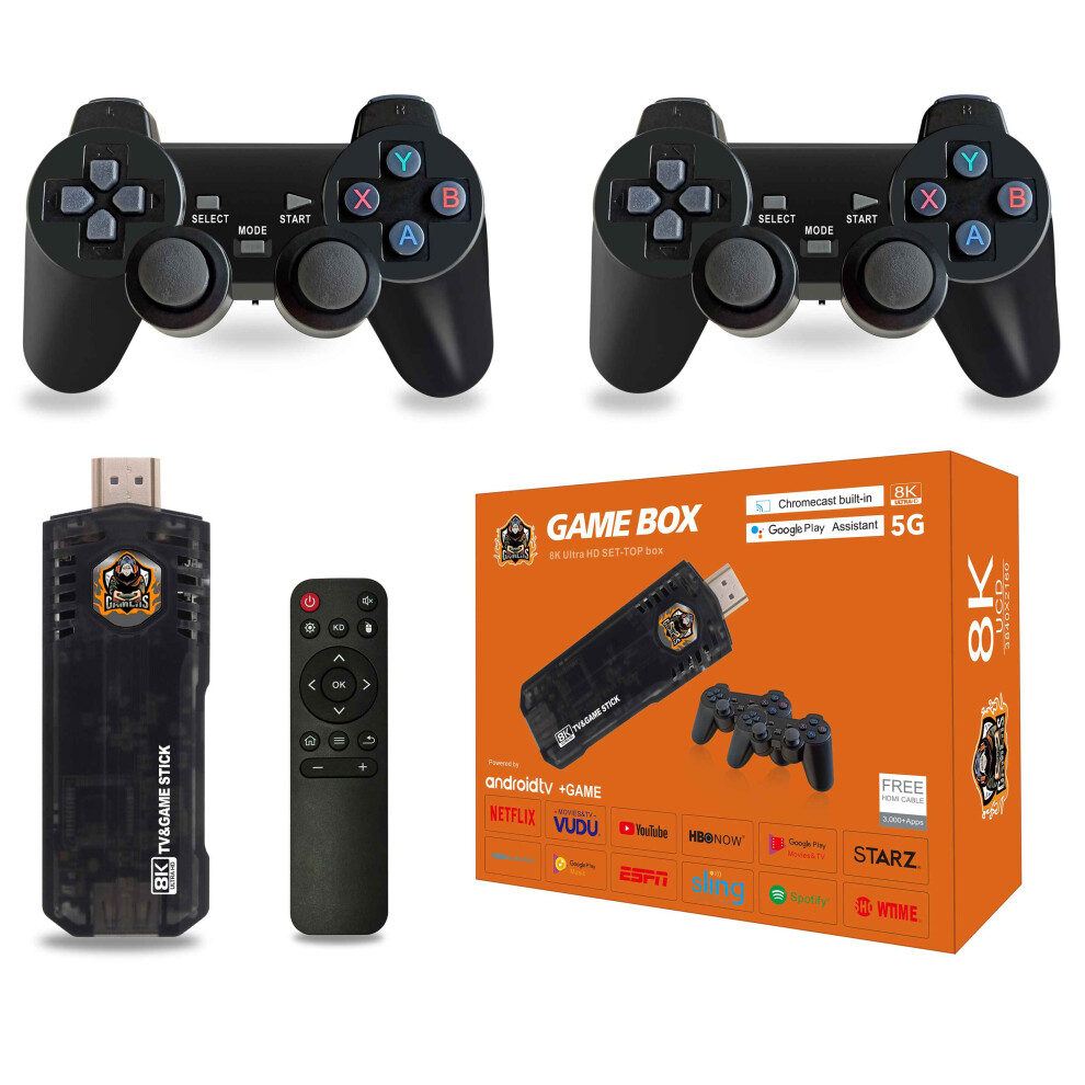 Wireless Retro Game Console - Rncyn - 39000+ Built-In Games - 4K Resolution - 64Gb Memory 9106058704936