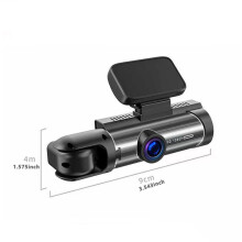 Doble dash cam - RNCYN - Pantalla LCD de 3 pulgadas - Cámara de coche M8 - Visión nocturna infrarroja