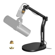 Mic Stand,Desk Mount Desktop Microphone Arm with 3/8" to 5/8" Adapter,for ,HyperX QuadCast,SoloCast, SM7B