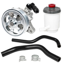 Power Steering Pump & Reservoir Tank Set for Accord 2008-2012 L4 2.4, 56100R40A03 56100R40P05 53701TA0A01