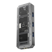 Stacja Dokująca 6 w 1 Visual Type-C Screen Display Adapter USB3.0 HUB PD100W Zgodny Ze Złączem Type-C i 2.0