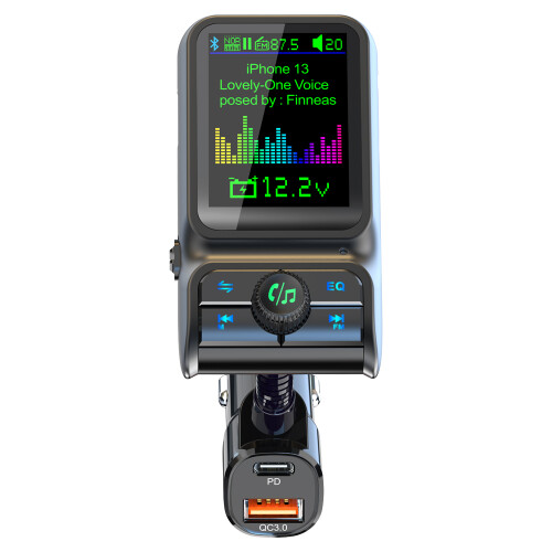 Πομπός Bluetooth FM αυτοκινήτου RNCYN QC3.0 18W Γρήγορη φόρτιση
