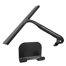Shower Squeegee for Glass Doors, Silicone with Hook, Streak-Free Cleaning for Bathroom, Glass, Tile