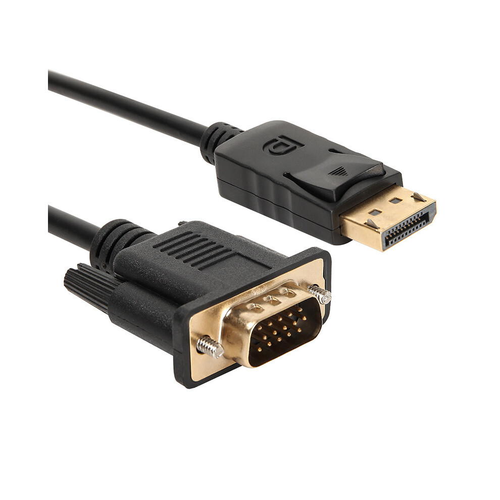 Displayport To Vga Cable - Rncyn - Length 180 Cm - Plated - 1080P Resolution Gold 9106058710753