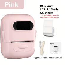 Thermische labelprinter - RNCYN - P50 - inktloos printen - QR-code - draadloos - 57 mm - USB - 40 ppm