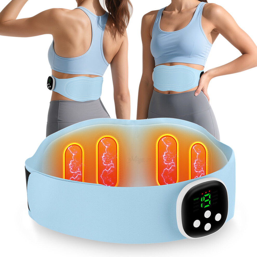Rncyn Heated Massage Belt - Cordless - Multifunction - 1350 Mah Battery - Charging Time 120 Min