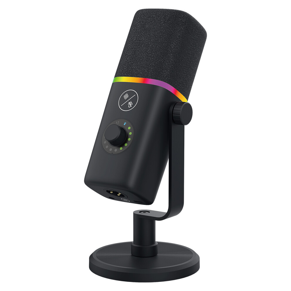 Dynamic Podcast Microphone - Rncyn - Directional Cardioid - Ai Noise Reduction - Rgb Lighting 9106058693919