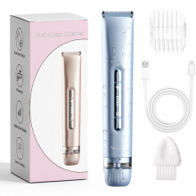 Depilador eléctrico - RNCYN - 2 en 1 doble cabeza - Recortador de bikini - Depilador facial - IPX7 impermeable - Uso doméstico