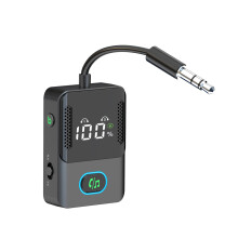 Adaptador Bluetooth para coche - RNCYN - Bluetooth V5.3 - Modelo BR16 - Duración de batería de 14h - Soporta A2DP, AVRCP, HFP, HSP